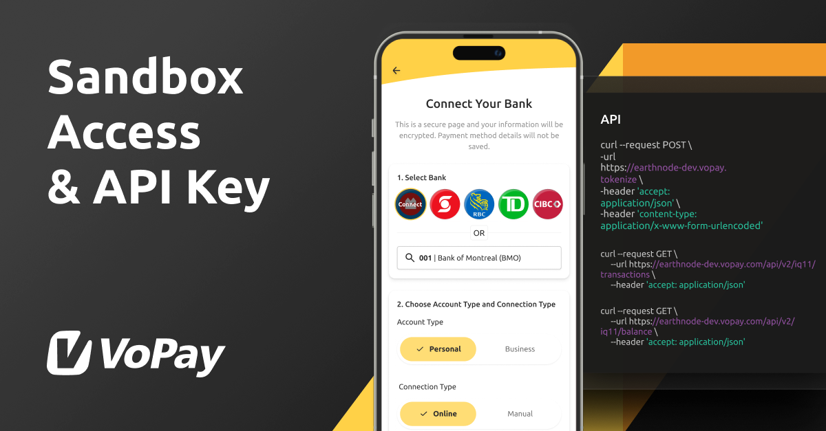 Fintech API | Test VoPay Platform in the Developer Sandbox